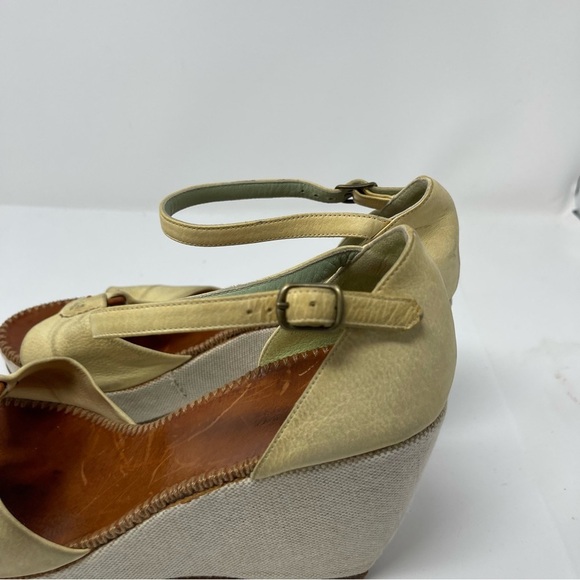 Henri Cuir for Barney’s New York Vintage leather platform ankle strap sandals - Picture 9 of 11